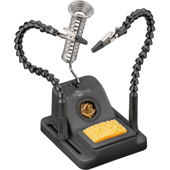 Goobay Soldering Aid With Gooseneck Arms And Soldering Iron Stand - (76561)