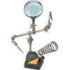Goobay Third Hand With Magnifying Glass And Soldering Iron Stand - (76560)