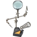 Goobay Third Hand With Magnifying Glass And Soldering Iron Stand - (76560)