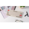 Keychron B1 Pro Ultraslim Mini Wireless Bt Keyboard Zmk Online Customize Retro Red 75% Us - (B1P-K13)
