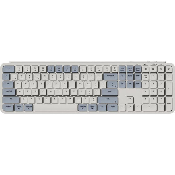 Keychron B6 Pro Ultraslim Wireless Keyboard Zmk Online Customization - Retro Blue 100% Us - (B6P-K11)