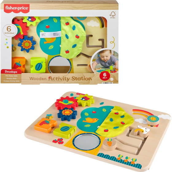 Fisher-Price: Wooden Activity Station (JDM53)