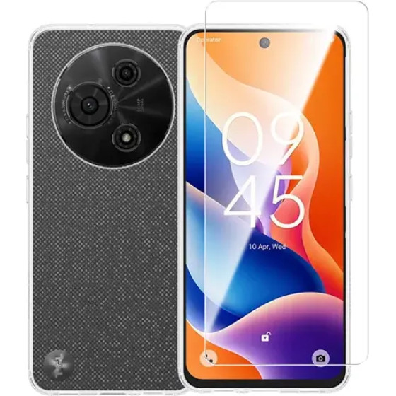 Vivid Set Gelly Case + Tempered Glass Tcl 605/60 Se 4G - (VIGELLY477GLASSTN)