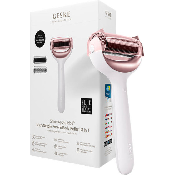 Geske Micro Needle Face&Body Roller 8in1 With App (starlight) - (GK000043SL01)