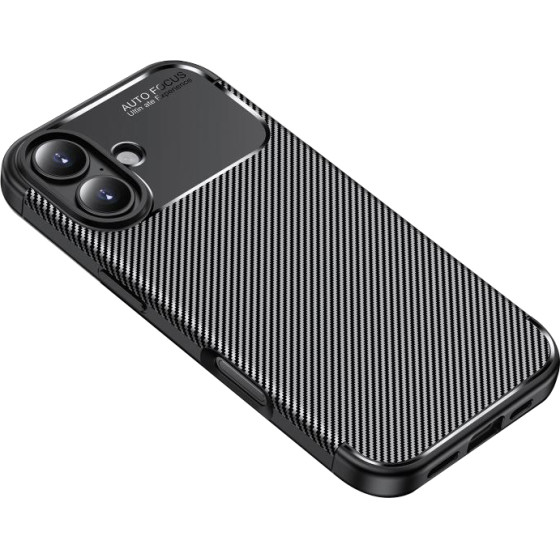 Techsuit - Carbonfiber - Iphone 17 - Black