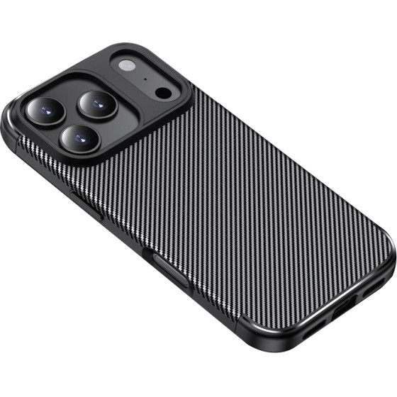 Techsuit - Carbonfiber - Iphone 17 Pro - Black