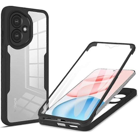 Techsuit - Colorverse 360 Series + Screen Protector - Honor 400 - Black