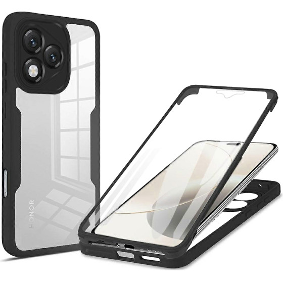 Techsuit - Colorverse 360 Series + Screen Protector - Honor 400 Lite - Black