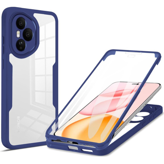 Techsuit - Colorverse 360 Series + Screen Protector - Honor 400 Pro - Blue