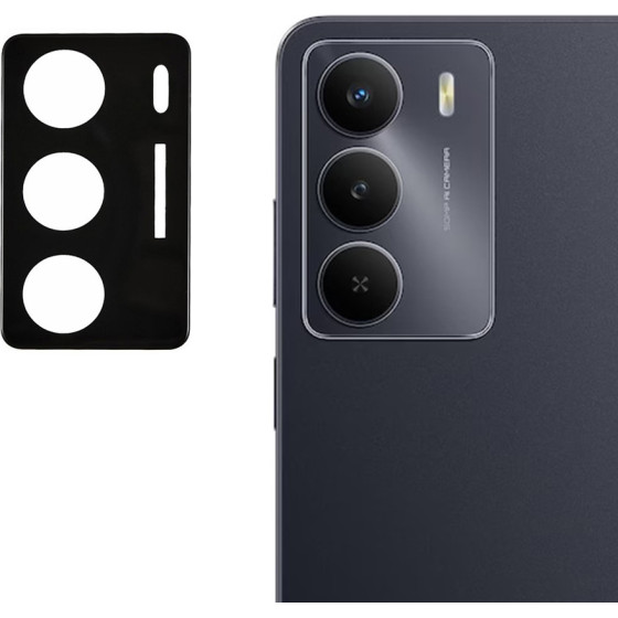 Techsuit - Full Camera Glass - Realme 14x - Black