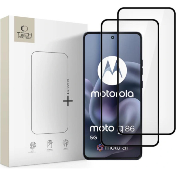 Tech-Protect Full Glass Fit 2-Pack Motorola Moto G86 5G / G86 5G Power Black - (TPGFMMG86B)