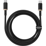 Baseus - Data Cable Dura Series - For MacBook, Type-C, Fast Charge, Pd 100W, 480Mbps, 2m - Gold / Black - (P10377803U01-02)
