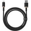 Baseus - Data Cable Dura Series - Usb To Lightning, Fast Charging, 480Mbps, 2.4A, Nylon, 1m - Gold / Black - (P10377801U01-00)