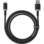 Baseus - Data Cable Dura Series - Usb To Lightning, Fast Charging, 480Mbps, 2.4A, Nylon, 1m - Gold / Black - (P10377801U01-00)