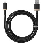 Baseus - Data Cable Dura Series - Usb To Lightning, Fast Charging, 480Mbps, 2.4A, Nylon, 2m - Gold / Black - (P10377801U01-02)