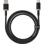 Baseus - Data Cable Dura Series - Usb To Type-C, Fast Charging, 60W, 480Mbps, Naylon, 1m - Gold / Black - (P10377802U01-00)