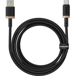 Baseus - Data Cable Dura Series - Usb To Type-C, Fast Charging, 60W, 480Mbps, Naylon, 2m - Gold / Black - (P10377802U01-02)