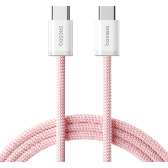 Baseus - Data Cable Dynamic 4 Series - Type-C, Fast Charge, 100W, 480Mbps, Smart Chip, 1m - Pink - (P10381400411-00)