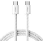 Baseus - Data Cable Dynamic 4 Series - Type-C, Fast Charge, 100W, 480Mbps, Smart Chip, 2m - White - (P10381400211-01)
