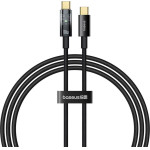 Baseus - Data Cable Explorer - Type-C, Fast Charge, 100W, With Auto Shutdown, Naylon, 1m - Cluster Black - (P10319703111-00)