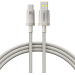 Baseus - Data Cable Titanium - Usb To Type-C 100W, Fast Charging, 480Mbps, Naylon, 2m - Silver - (P10378102G21-02)