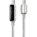 Baseus - Data Cable Vipow - Type-C, Fast Charging, Display, Sleep Mode, 100W, 1m - Galaxy Natural Titanium - (P10381802851-00)