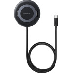 Baseus - Magnetic Wireless Charger Simple Mini4 - Universal, With Stand, USB-C, Qi2 15W, 1m - Cosmic Black - (P10273300121-01)