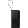 Baseus - Power Bank Bipow 2 - With Built-In USB-C Cable, Type-C, USB, Smart Display, 10000mAh, 20W - Black - (P10077101113-00)