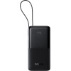 Baseus - Power Bank Bipow 2 - With Built-In USB-C Cable, Type-C, USB, Smart Display, 20000mAh, 20W - Black - (P10077101113-01)