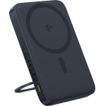 Baseus - Power Bank Picogo (P10076802123-00) - Type-C, Qi2, Fast Charging, 20W, 5000mAh, Rotable Stand, Cable Type-C - Black