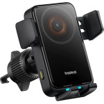 Baseus - Wireless Car Vent Holder Wisdom Pro - 15W, 360�, Auto Coil Alignment, Led Light, 7.2iNch - Black - (C40381501123-00)