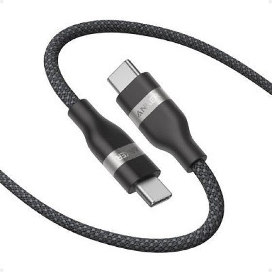 Anker USB-C To USB-C Cable 240W Braided 0,9M Black - (A82E2H11)
