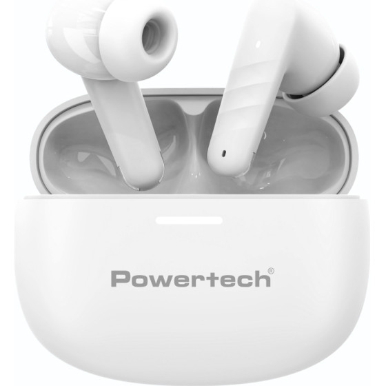 Powertech Earphones �� ���� �������� True Wireless, 35/300mAh, ����� - (PT-1432)