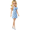 Mattel Barbie: Barbie Fashionistas Wavy Blonde Ponytail Wearing Blue Bow (HYT93)