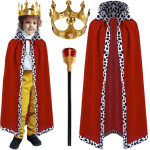 Kruzzel King Costume Set Of 3 20560 - (17247-0)