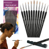 Maaleo Paint Brushes 11pCs With Stand 26118 - (18266-0)