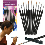 Maaleo Paint Brushes 11pCs With Stand 26118 - (18266-0)