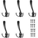 Ruhhy Black Wall Hanger - Set Of 5 - (15454-0)