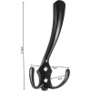 Ruhhy Black Wall Hanger - Set Of 5 - (15454-0)