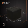 Ruhhy Folding Pouffe Black 25779 - (18215-0)