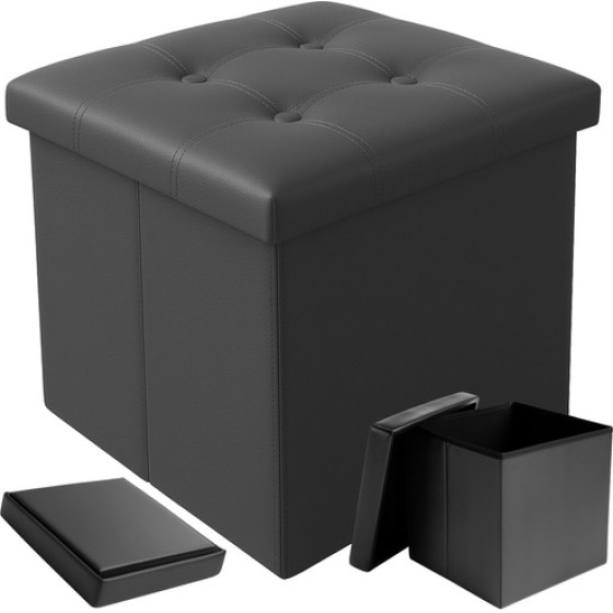 Ruhhy Folding Pouffe Gray 25780 - (18214-0)