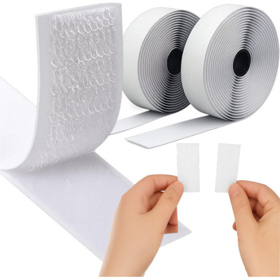 Ruhhy Self-Adhesive Velcro White 5m x 2.5cm 25999 - (18271-0)