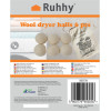 Ruhhy Wool Dryer Balls 6 Pcs 25704 - (18173-0)