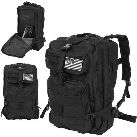 Trizand Military Backpack Xl Black - (13921-0)