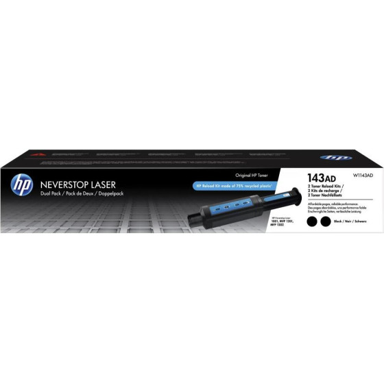 HP 143AD Neverstop Toner Reload Kit 2-Pack - (W1143AD)