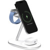 Puro Mag Station Qi2 3-in-1 Wireless Charger Compatible With Magsafe - White - (PUFCCSQIMAG6AWWHI)