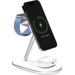 Puro Mag Station Qi2 3-in-1 Wireless Charger Compatible With Magsafe - White - (PUFCCSQIMAG6AWWHI)
