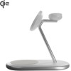 Puro Mag Station Qi2 3-in-1 Wireless Charger Compatible With Magsafe - White - (PUFCCSQIMAG6AWWHI)