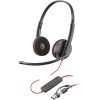 HP - Inc Poly Blackwire 3220 Stereo USB-C Headset +USB-C/A Adapter - (93S87AA)