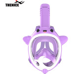 Thenice KF-5 ������� ����� �������� ��������� �� ����������� Full Face Snorkel Mask (XS) Purple - (04346)